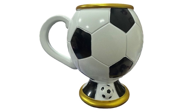 Novelty Football-Shaped Mug