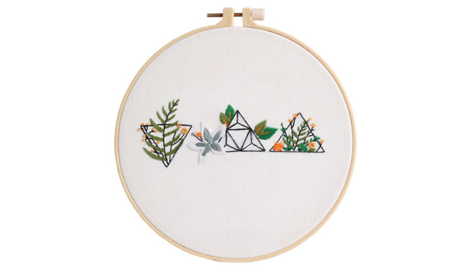 DIY Cross Stitch Embroidery Starter Kit - 2 Colours