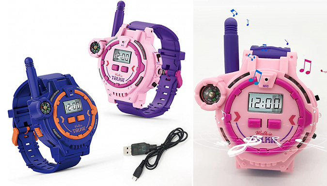 Two-Way Walkie Talkie Radio Watch - 2 Designs