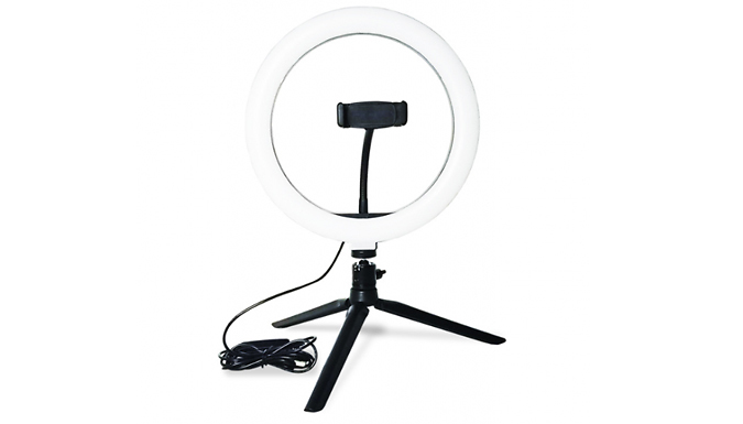 10 Inch LED Ring Light with Phone Stand