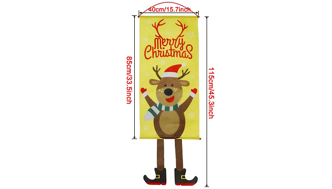 Christmas Decorative Hanging Window Banner - 6 Styles