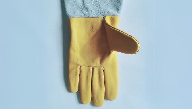 Heavy-Duty Goatskin Long Sleeve Gardening Gloves - 2 Colours & 4 Sizes