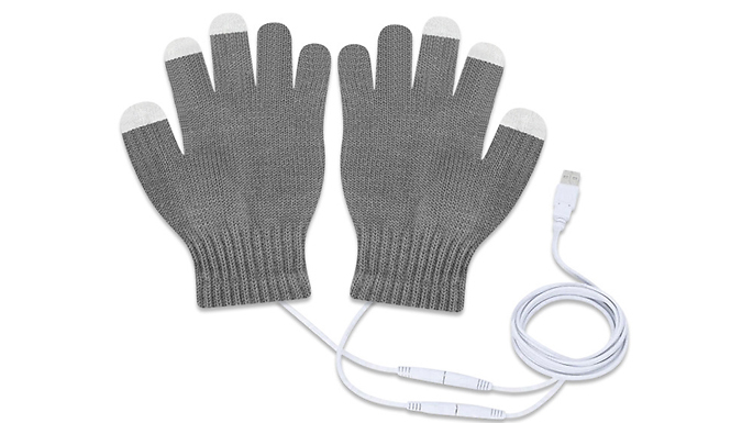 Touch Screen USB Self-Heating Gloves - 3 Colours