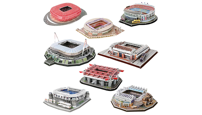 DIY World Football Stadium 3D Puzzle – 13 Options Deal Price £12.99