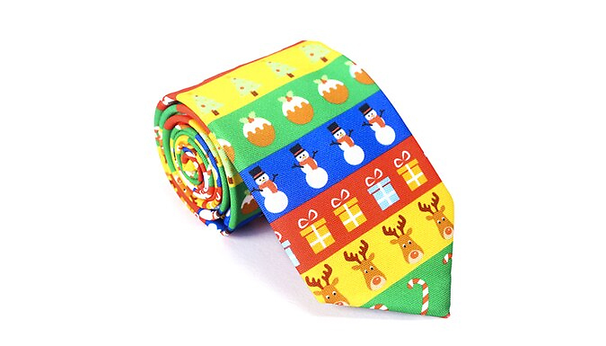 Men's Christmas Themed Tie - 5 Designs