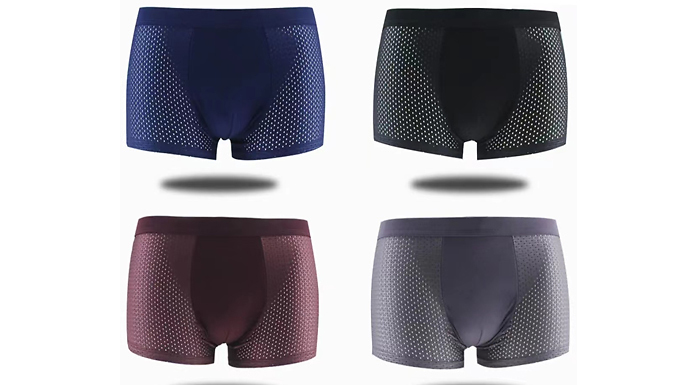 1, 2, or 4-Pack Men's IceMesh Breathable Boxers - 4 Colours