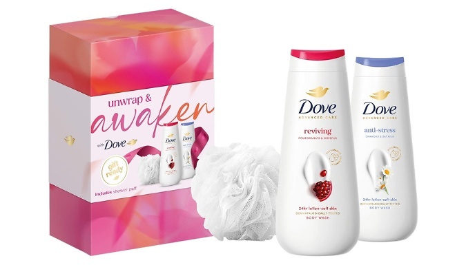 Dove Unwrap & Awaken Body Wash Gift Set - Choose to buy 1, 2, 3 or 4!