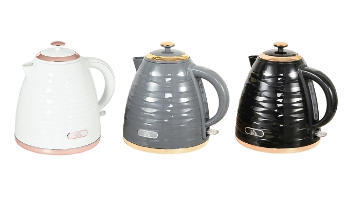 HOMCOM 3kW Rapid Boil Honeycomb Kettle - 3 Colours!