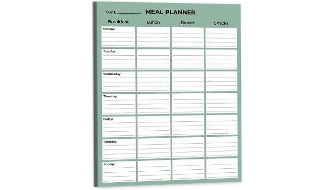 Magnetic Weekly Meal Planner