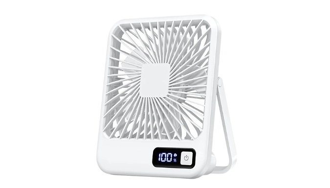 Portable Rechargeable Desktop Fan - 3 Colours