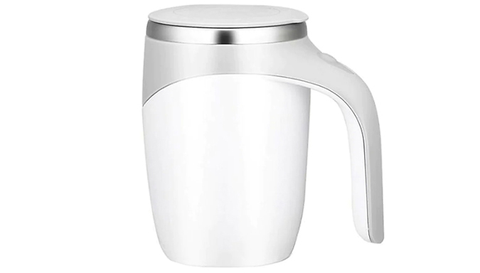 Electric Stainless Steel Magnetic Self Stirring Coffee Mug - 2 Colours