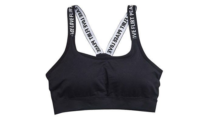 1 or 2 Wireless Padded Racerback Sports Bras - 2 Colours