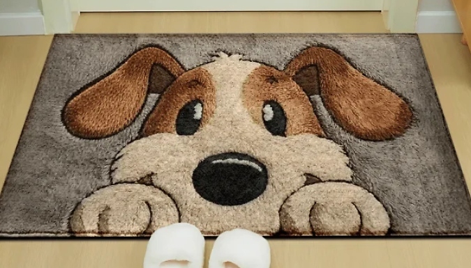 Cute Dog Pattern Printed Rug - 2 Sizes!