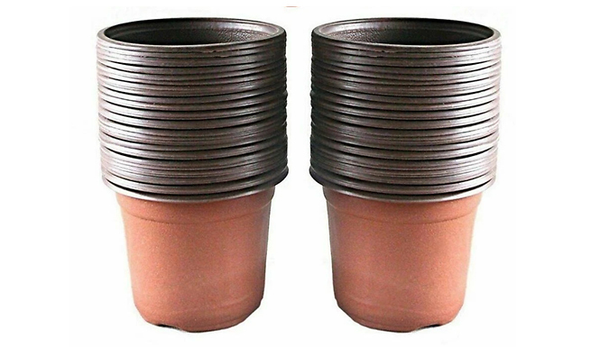 100 Plant Growing Pots with Drainage Holes