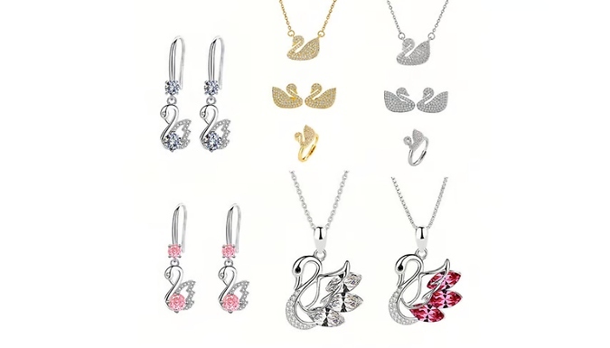 Swarovski Elements Jewellery Set - 6 Options & 5 Colours