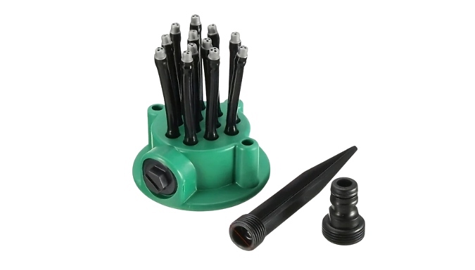 360-Degree Automatic Rotating Garden Sprinkler Hose Attachment