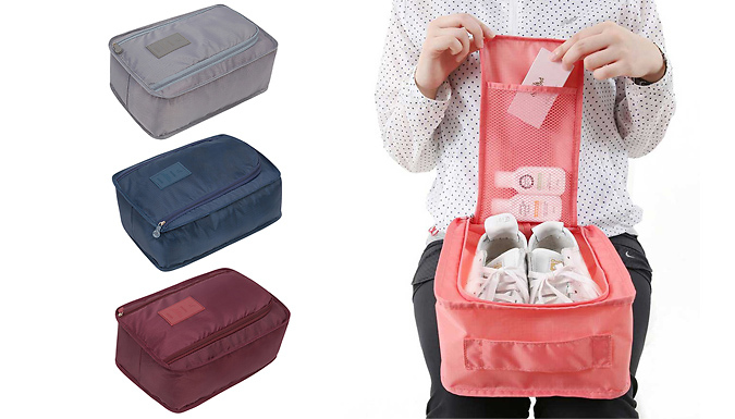 Water Resistant Travel Shoe Storage Bag - 3 Colours