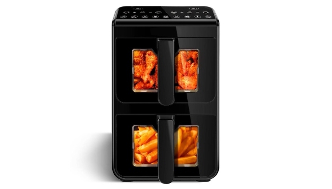 10L Stacked Dual Drawer Air Fryer!