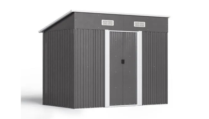 Garden Steel Shed - 2 Colours & 4 Sizes