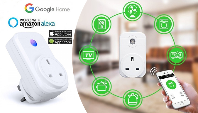Wireless Smart Wi-Fi Plug - Amazon Alexa & Google Home Compatible!
