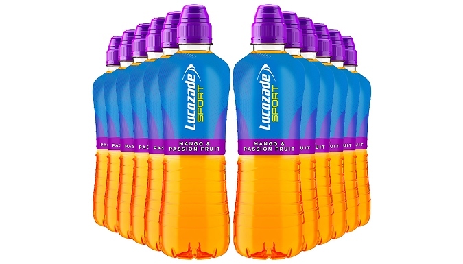 12-Pack Lucozade Sport Isotonic Energy Drinks - 3 Flavours