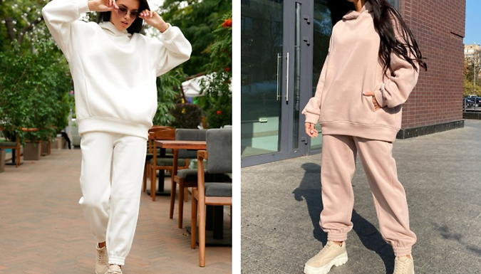 Women's Oversized Fleece Tracksuit Set - 6 Colours & 4 Sizes