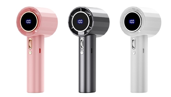 100-Speed Turbo Fan with LED Display - 3 Colours!