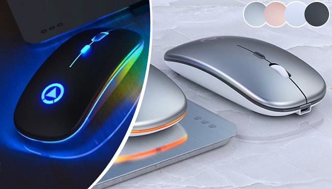 Supertrendinuk Slim LED Wireless Mouse - 4 Colours
