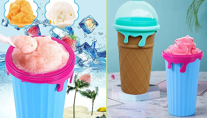 OOPS Slushy Ice Maker Cup Quick Frozen Smoothie Cooling Double Layer Milk  Shake