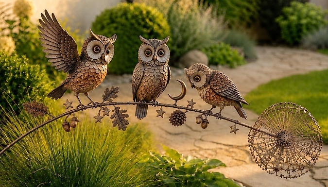 Image of Animal on a Dandelion Garden Decoration - 5 Options