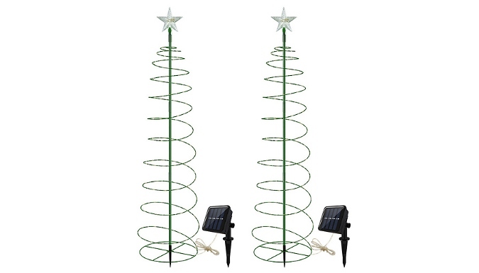Outdoor Solar Light Christmas Tree Decoration - 2 Sizes