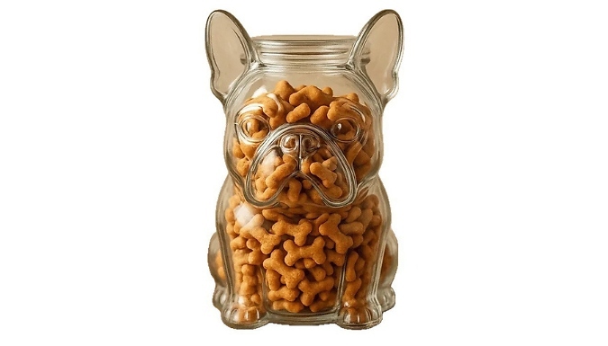 Dog Shaped Glass Treat Jar - 4 Styles