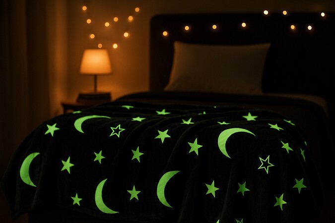 Glow In The Dark Soft Fleece Throw – Magical Comfort for Every Home