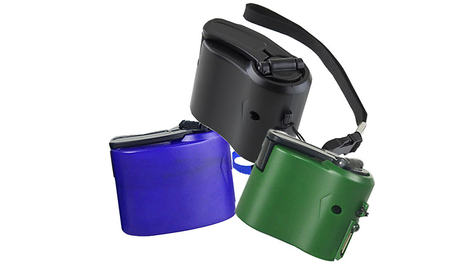 Portable Crank USB Emergency Charger – 3 Colours Deal Price £5.99