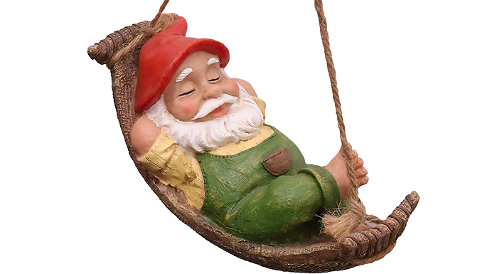 Sleeping Hanging Garden Gnome Statue