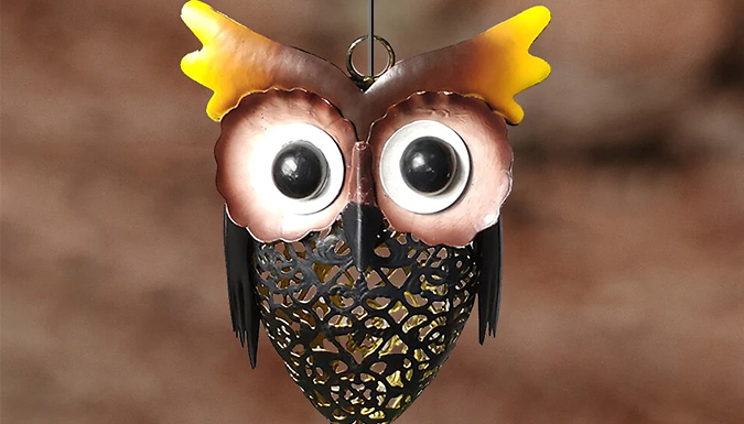 Solar-Powered LED Owl Decorative Garden Light