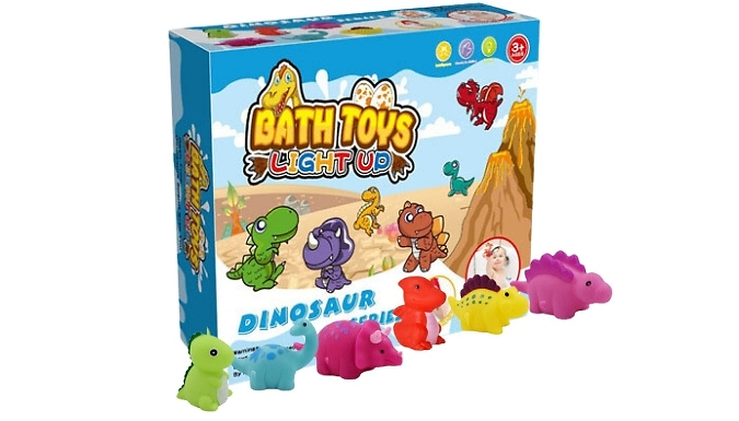 Kids Light-Up Touch-Sensor Dinosaur Bath Toys