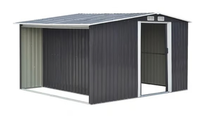 8ft Steel Garden & Bike Storage Shed