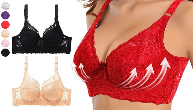 Invisible Silicone Push Up Bra With Strap - 2 Colours & 4 Sizes