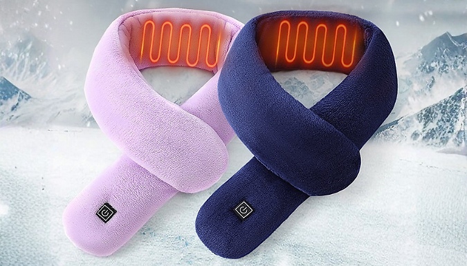 Electric USB Heated Plush Scarf - 6 Colours