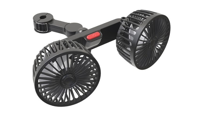 Dual Head Car Seat Fan