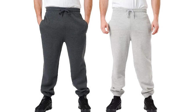 Men's Cuffed Fleece-Lined Joggers - 4 Colours, 11 Sizes!