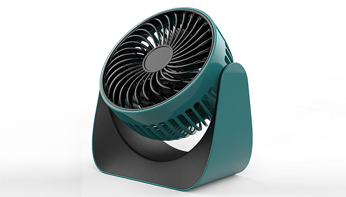 USB Charging 3-Speed Adjustable Desk Fan - 2 Colours