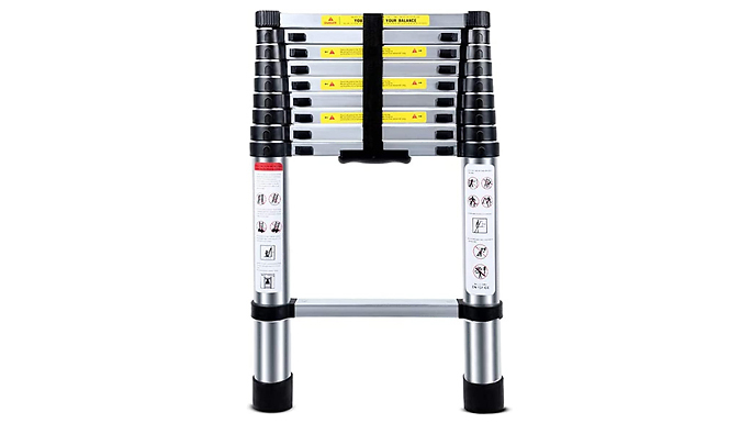 Extendable Telescopic Aluminium Ladder - 2.9m, 3.2m or 3.8m!