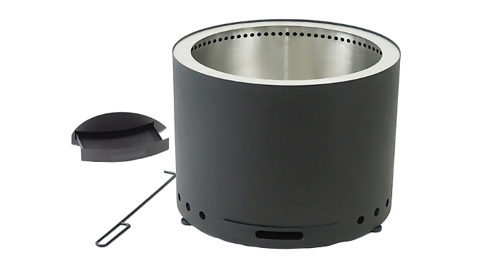 20-Inch Smokeless Stainless Steel Fire Pit Stove
