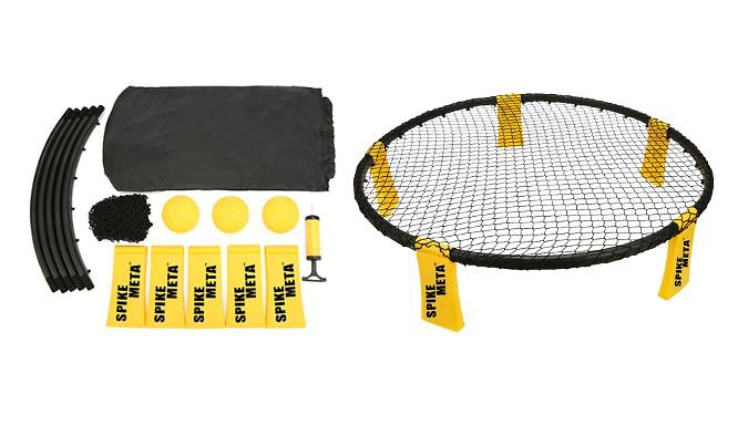 Outdoor Family Game Set - With Carrybag, Net & Pump. at Go Groopie