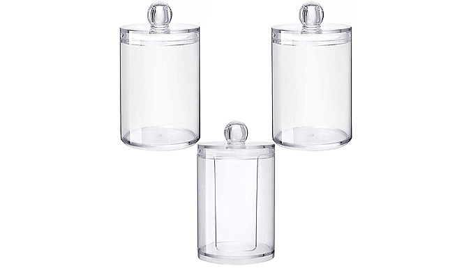 3-Pack of Make-Up Tool Clear Holders