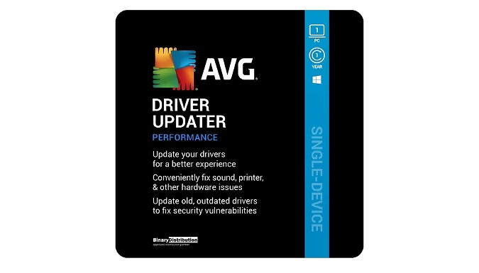 AVG Driver Updater 2024 - 1 or 3 Devices, 1 Year Subscription