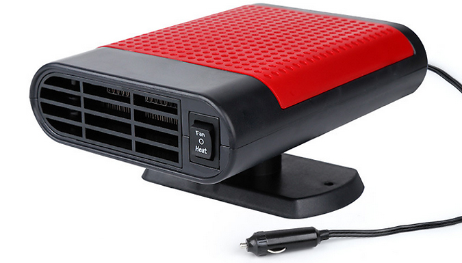 12V or 24V Portable Car Dashboard Heater - 2 Colours