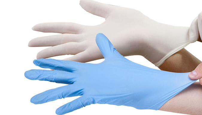 100 x Powder Free Disposable Gloves - 3 Sizes
